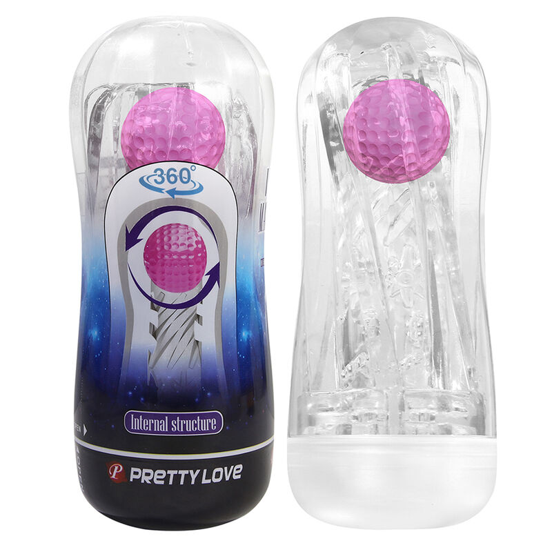 Pretty Love-Masturbatore Cup 360 Tessitura Trasparente · Masturbatori