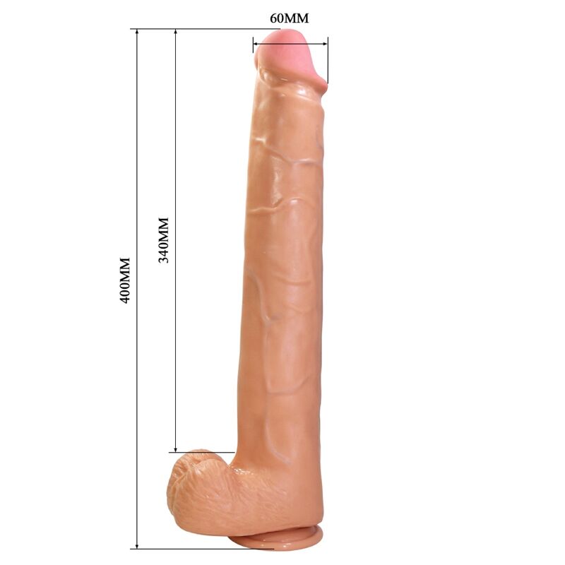 Pretty Love-Rael Dildo Realist Flessibile 40 cm Marrone · Dildo & Stimolatori (imaginea 8)