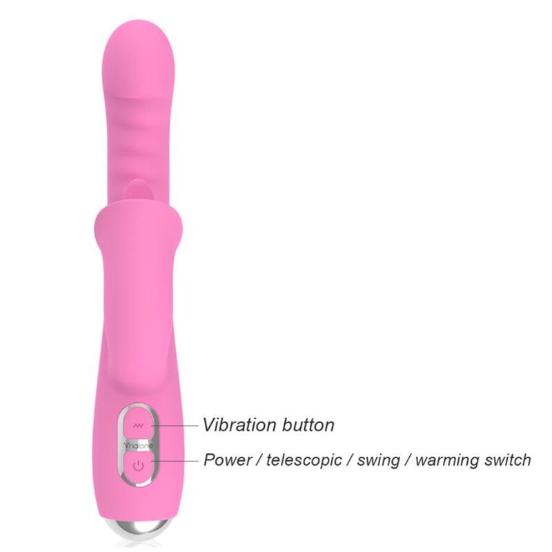 Nalone-T-May vibratore coniglio con spinta e oscillazione Rosa · Vibratori (immagine 7)