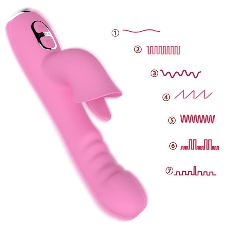 Nalone-T-May vibratore coniglio con spinta e oscillazione Rosa · Vibratori (immagine 9)