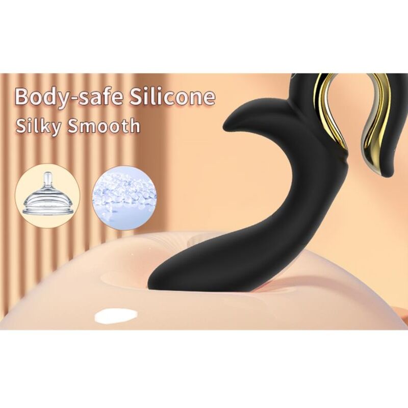 Nalone-Lulu Vibratore Coniglio con Spinta Nero · Vibratori (immagine 10)