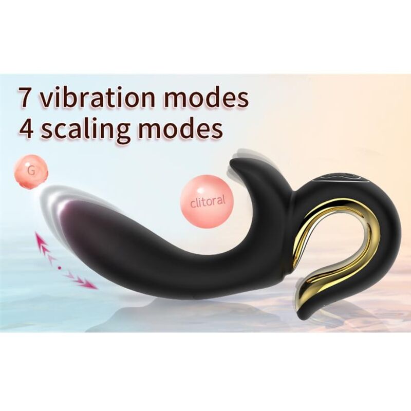 Nalone-Lulu Vibratore Coniglio con Spinta Nero · Vibratori (immagine 7)