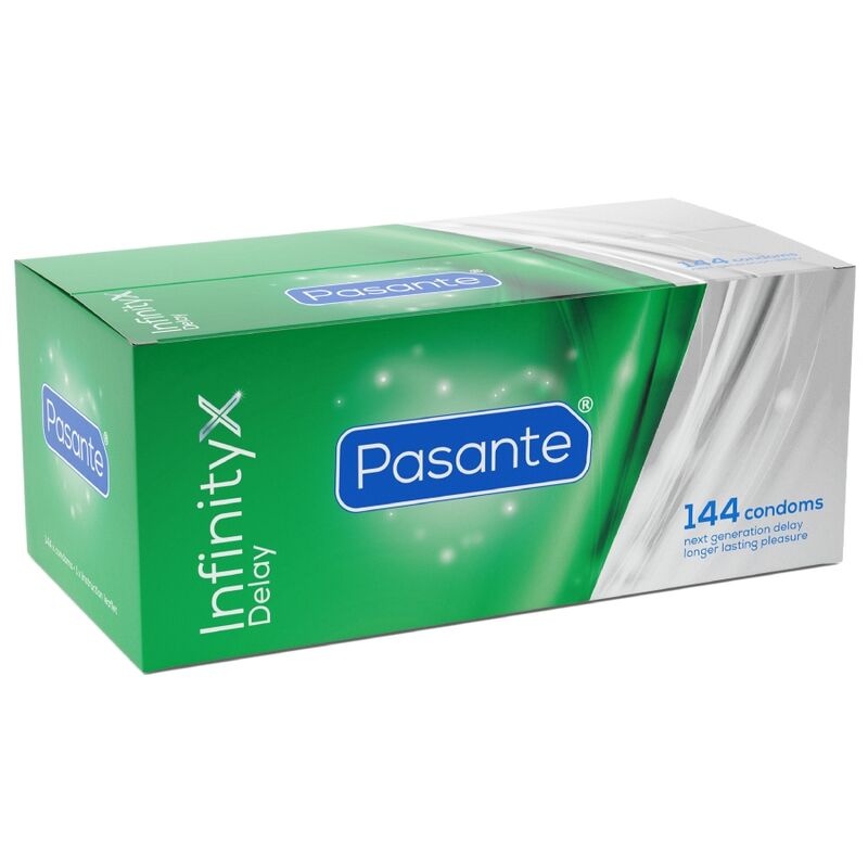 Pasante-Delay Infinity Preservativi Ritardo 144 Pezzi