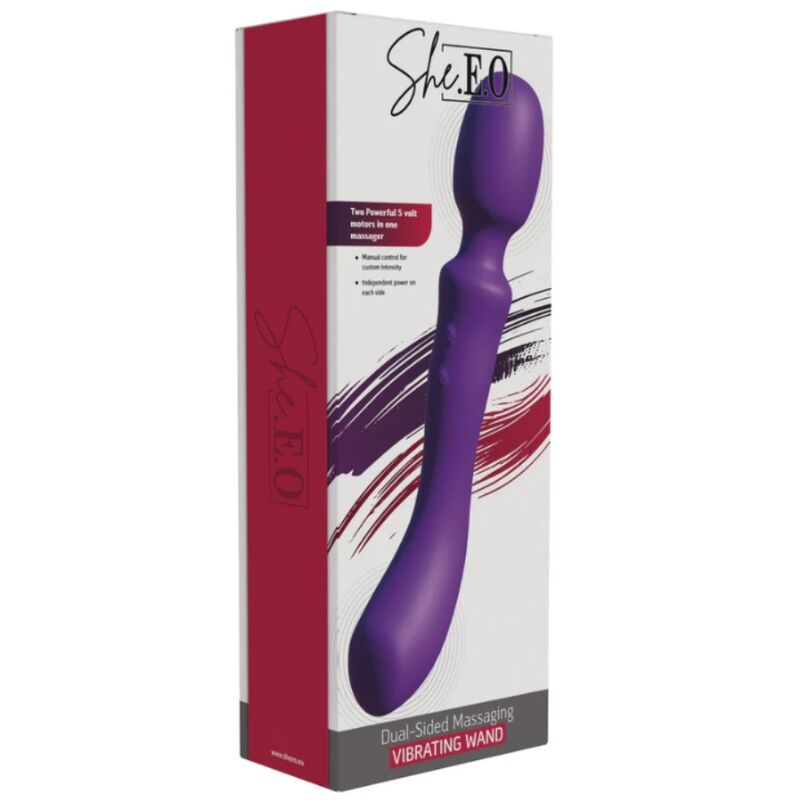 She.E.O-Wand Massaggio Vibratore a Due Teste Viola · Vibratori (immagine 4)