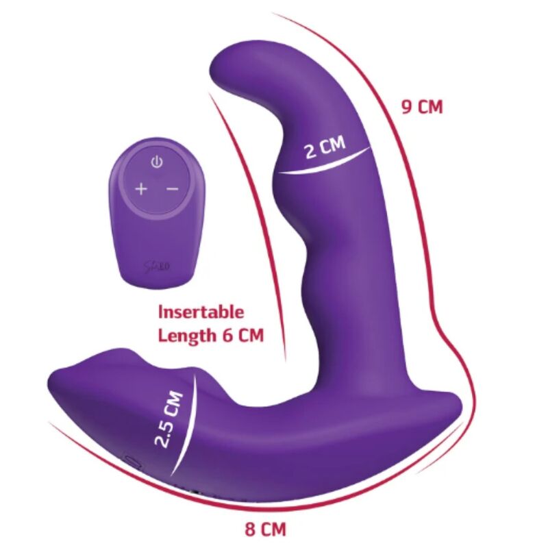 She.E.O-Stimolatore anale rotante con telecomando Viola · Giocattoli anali (immagine 3)