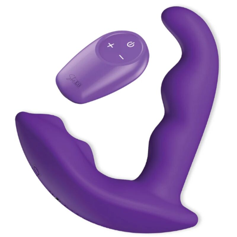 She.E.O-Stimolatore anale rotante con telecomando Viola · Giocattoli anali