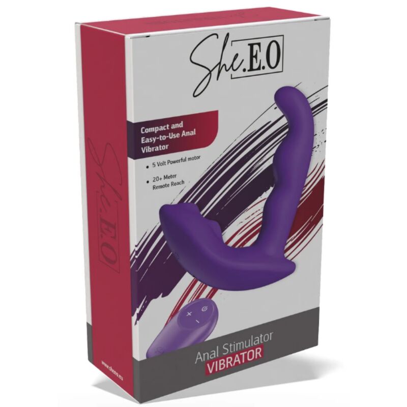 She.E.O-Stimolatore anale rotante con telecomando Viola · Giocattoli anali (immagine 8)