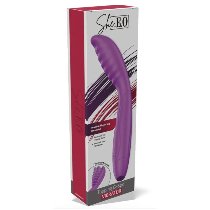 She.E.O-Vibratore Punto G con Tapping Viola · Vibratori (immagine 3)