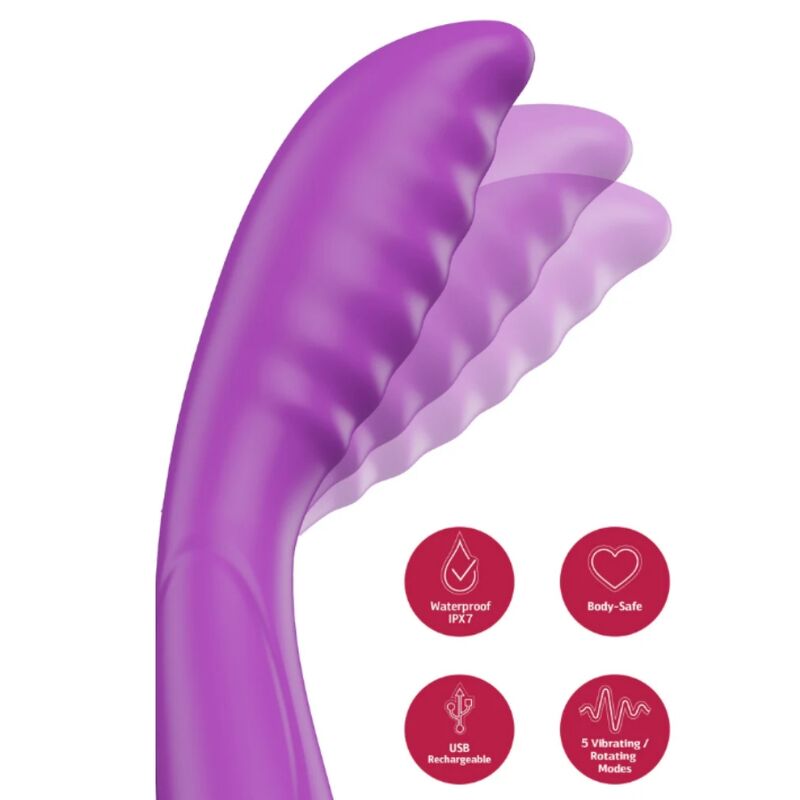 She.E.O-Vibratore Punto G con Tapping Viola · Vibratori