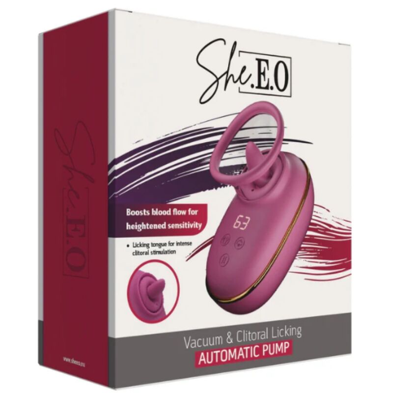 She.E.O-Stimolatore Clitoride con Suzione ed Effetto Licking 5 She.E.O-Stimolatore Clitoride con Suzione ed Effetto Licking · Vibratori (imaginea 5)