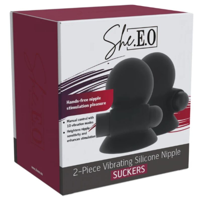 She.E.O-Pompa vibrante per capezzoli ricaricabili · Vibratori (imaginea 2)