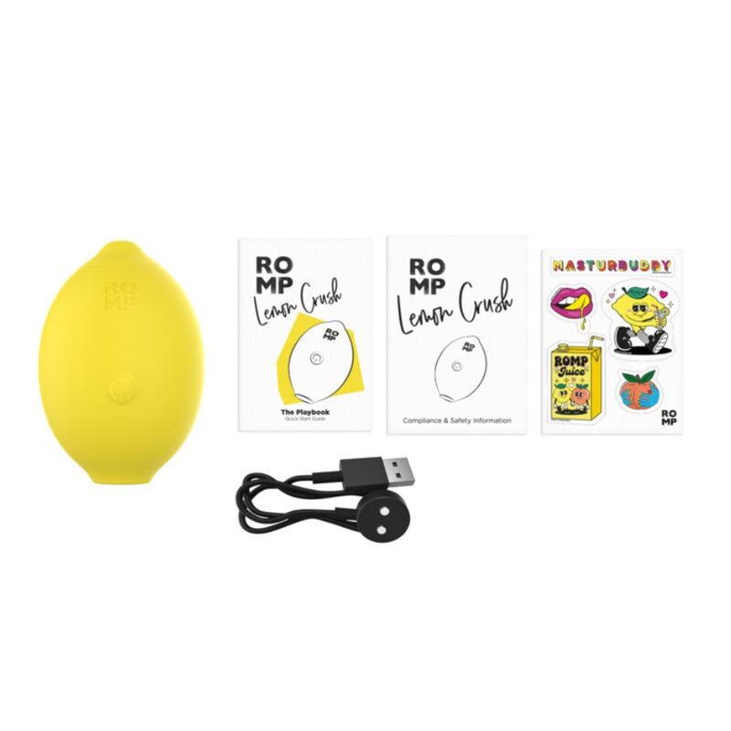 Romp-Limone schiacciare stimolatore clitoride aria Giallo 6 Romp-Limone schiacciare stimolatore clitoride aria Giallo · Vibratori (imaginea 6)