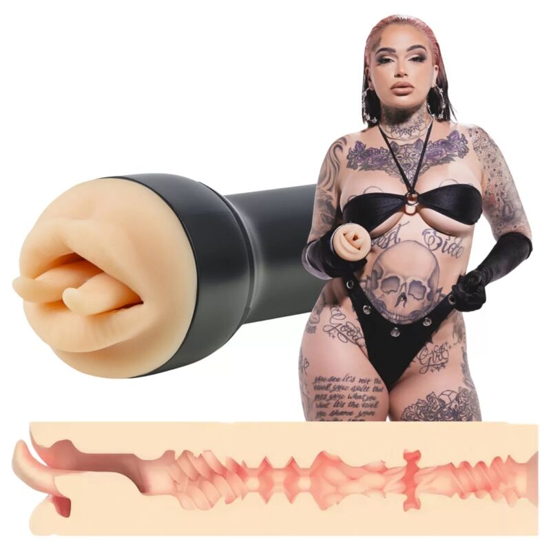 Kiiroo-Raven Mouth Masturbazione Bocca Realistico Viper Tongue · Masturbatori