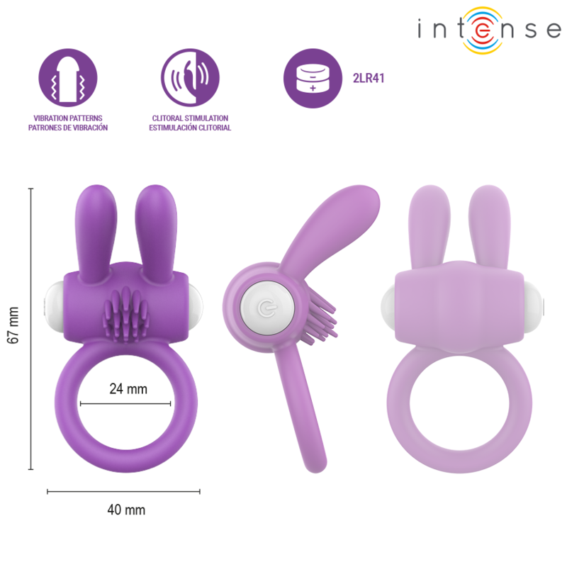 Intense-Hopps Anello Vibratore per Pene e Clitoride 28 Intense-Hopps Anello Vibratore per Pene e Clitoride · Anelli & Guaine per pene (imaginea 10)