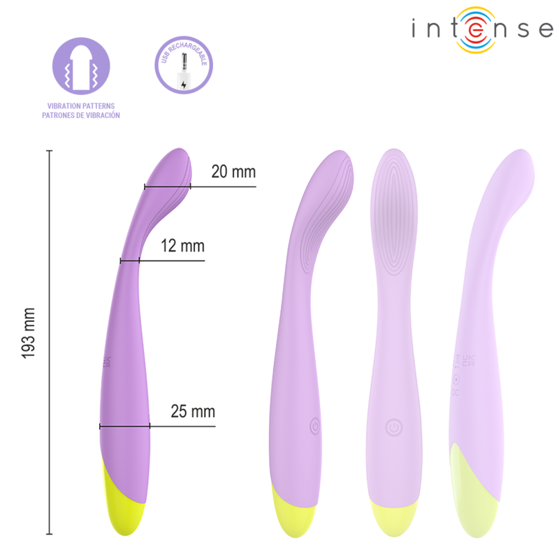 Intense-Lucca Stimolatore Punto G Flessibile Ricaricabile 4 Intense-Lucca Stimolatore Punto G Flessibile Ricaricabile · Vibratori (imaginea 4)