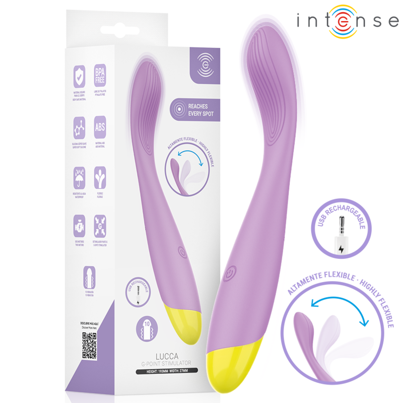 Intense-Lucca Stimolatore Punto G Flessibile Ricaricabile