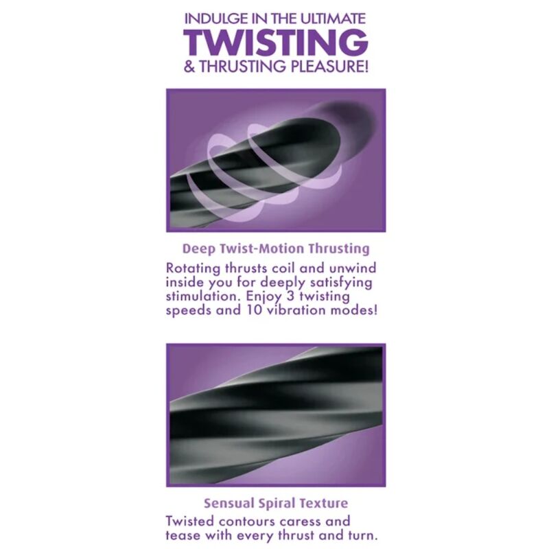 Anal Fantasy Elite-Twist Ecstasy Stimolatore Anale Rotativo 4 Anal Fantasy Elite-Twist Ecstasy Stimolatore Anale Rotativo — PIPEDREAMS · Giocattoli anali (immagine 4)