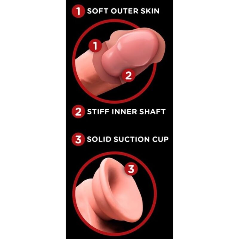 King Cock Plus-Dildo Tripla Densità con Testicoli 23 cm 3 King Cock Plus-Dildo Tripla Densità con Testicoli 23 cm — PIPEDREAMS · Dildo & Stimolatori (imaginea 3)