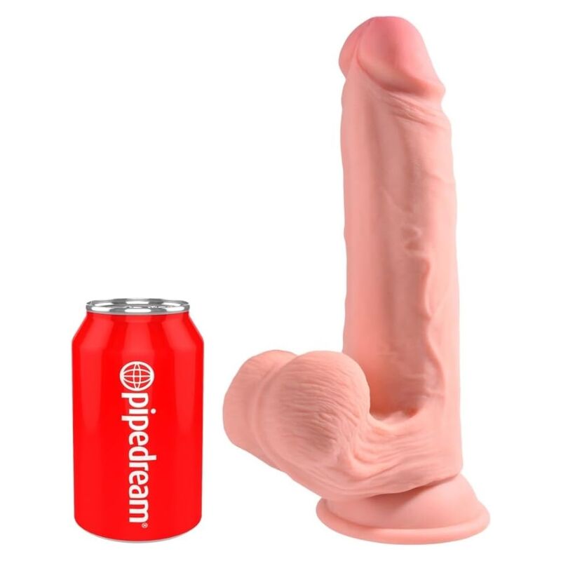 King Cock Plus-Dildo Tripla Densità con Testicoli 23 cm