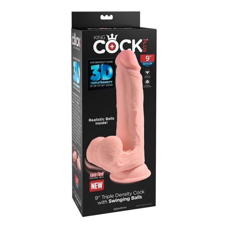 King Cock Plus-Dildo Tripla Densità con Testicoli 23 cm 4 King Cock Plus-Dildo Tripla Densità con Testicoli 23 cm — PIPEDREAMS · Dildo & Stimolatori (imaginea 4)