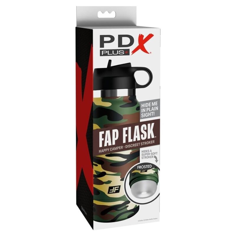 PDX Plus-Fap Flask Happy Camper Masturbazione Discreta — PIPEDREAMS · Masturbatori