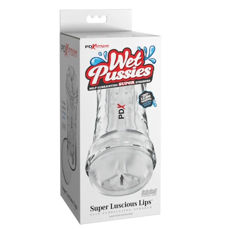 PDX Extreme-Wet Pussies Masturbatore Super Lucido Lips 4 PDX Extreme-Wet Pussies Masturbatore Super Lucido Lips — PIPEDREAMS · Masturbatori (imaginea 4)