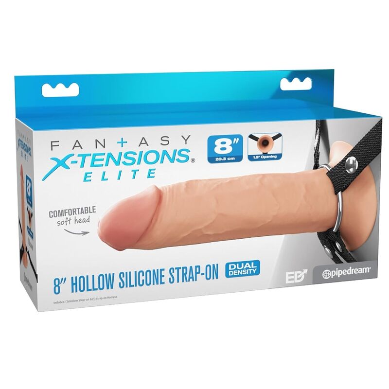 Fantasy X-Tensione Elite-Strap-on Vuoto in Silicone 20,3 cm