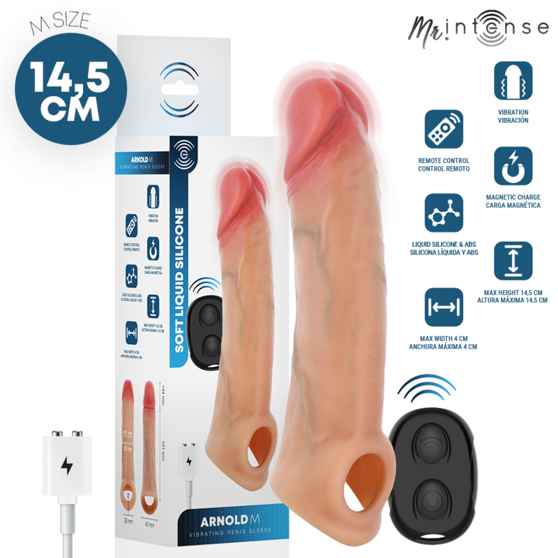 Mr Intense-Arnold M Guaina Vibratore Pene con Telecomando