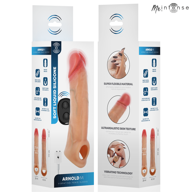 Mr Intense-Arnold M Guaina Vibratore Pene con Telecomando — MR. INTENSE · Anelli & Guaine per pene (immagine 8)
