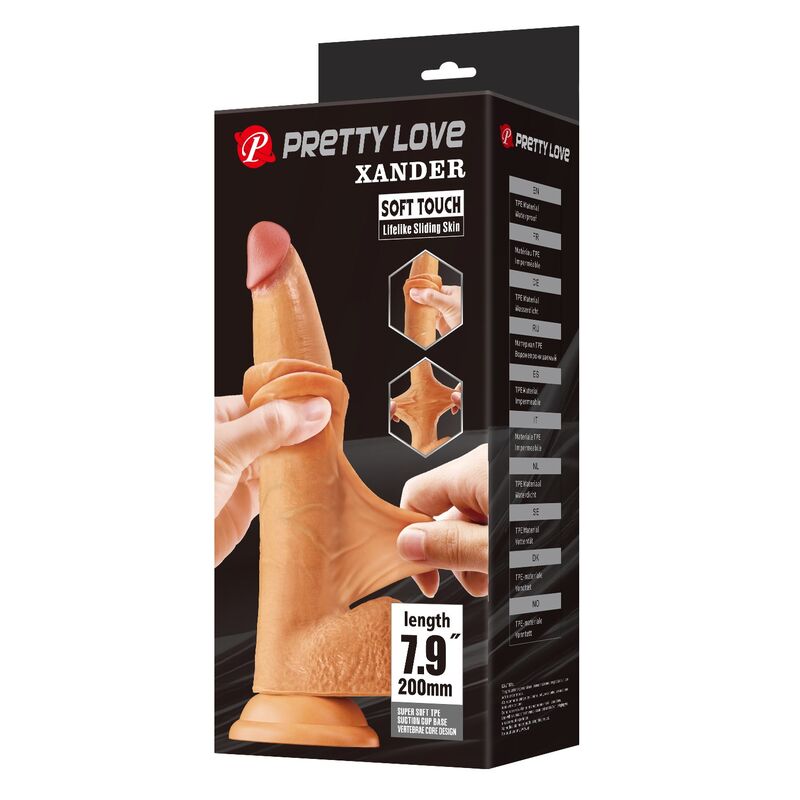 Pretty Love-Xander Dildo Realist 20 cm Naturale · Giocattoli anali (imaginea 9)