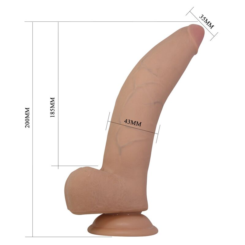 Pretty Love-Xander Dildo Realist 20 cm Naturale · Giocattoli anali (imaginea 8)