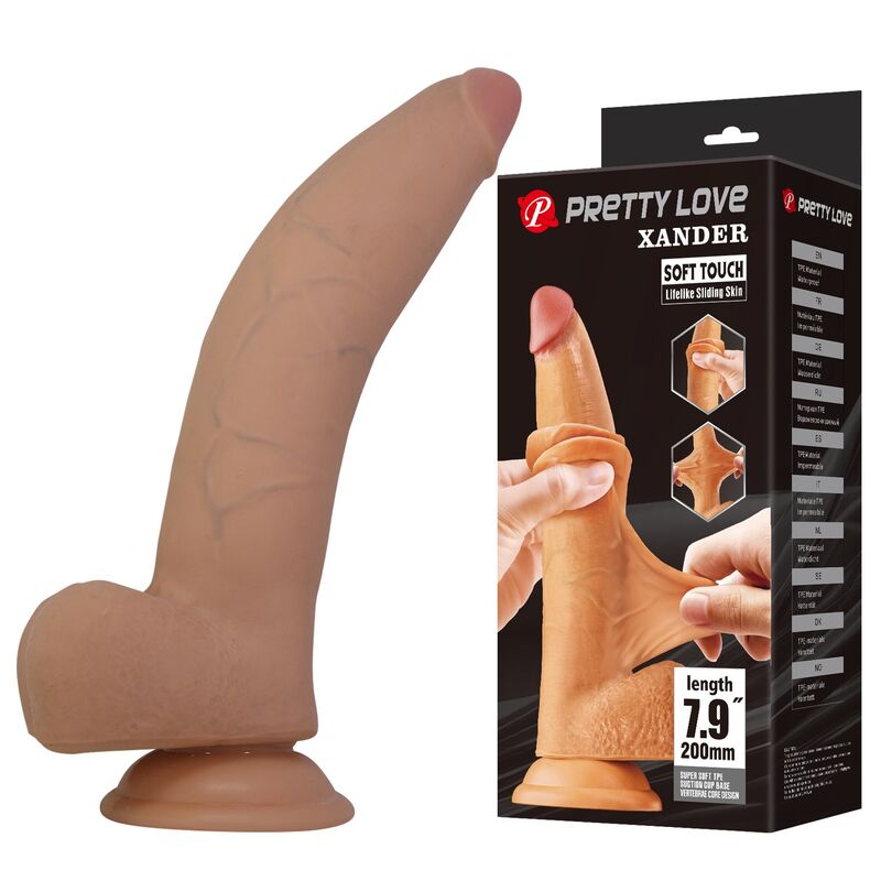 Pretty Love-Xander Dildo Realist 20 cm Naturale · Giocattoli anali