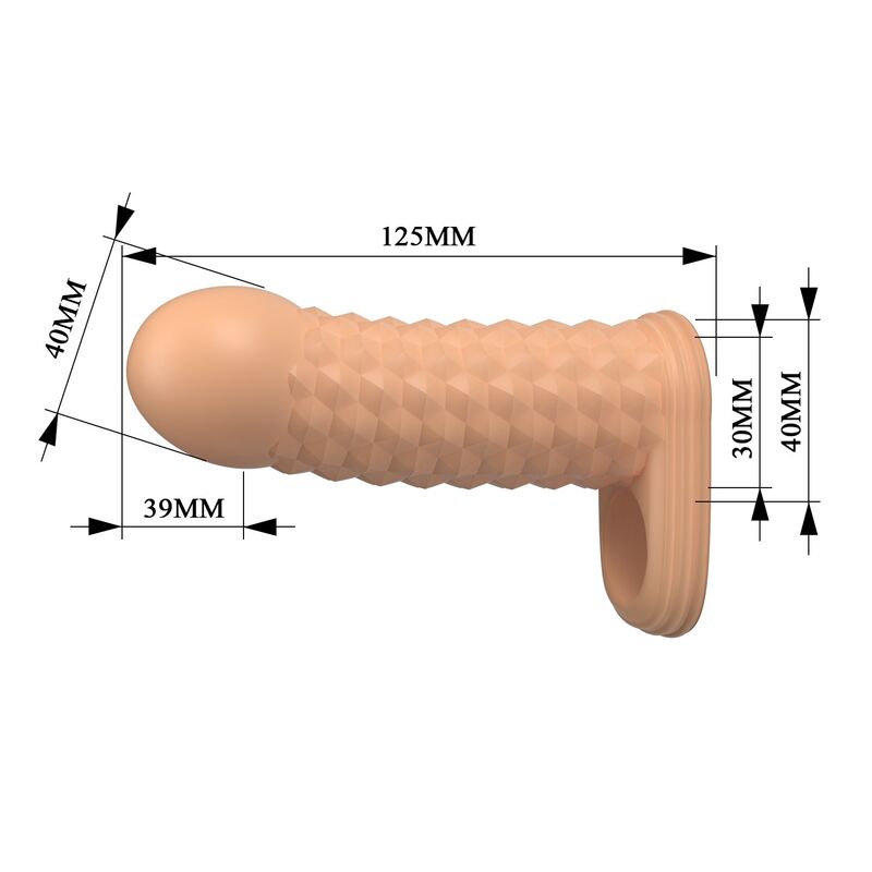 Pretty Love-Wolfram Guaina Extender Pene 11,5 cm Naturale 5 Pretty Love-Wolfram Guaina Extender Pene 11,5 cm Naturale · Anelli & Guaine per pene (imaginea 5)