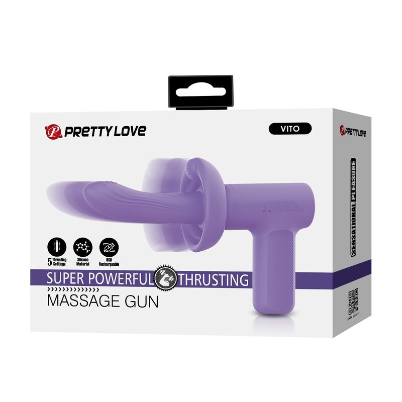 Pretty Love-Vito Pistola da massaggio con spinta Viola · Vibratori (immagine 2)