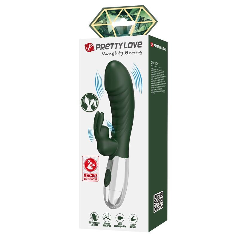 Pretty Love-Naughty Bunny Vibrator Rabbit 30 Funzioni Verde · Vibratori (imaginea 8)
