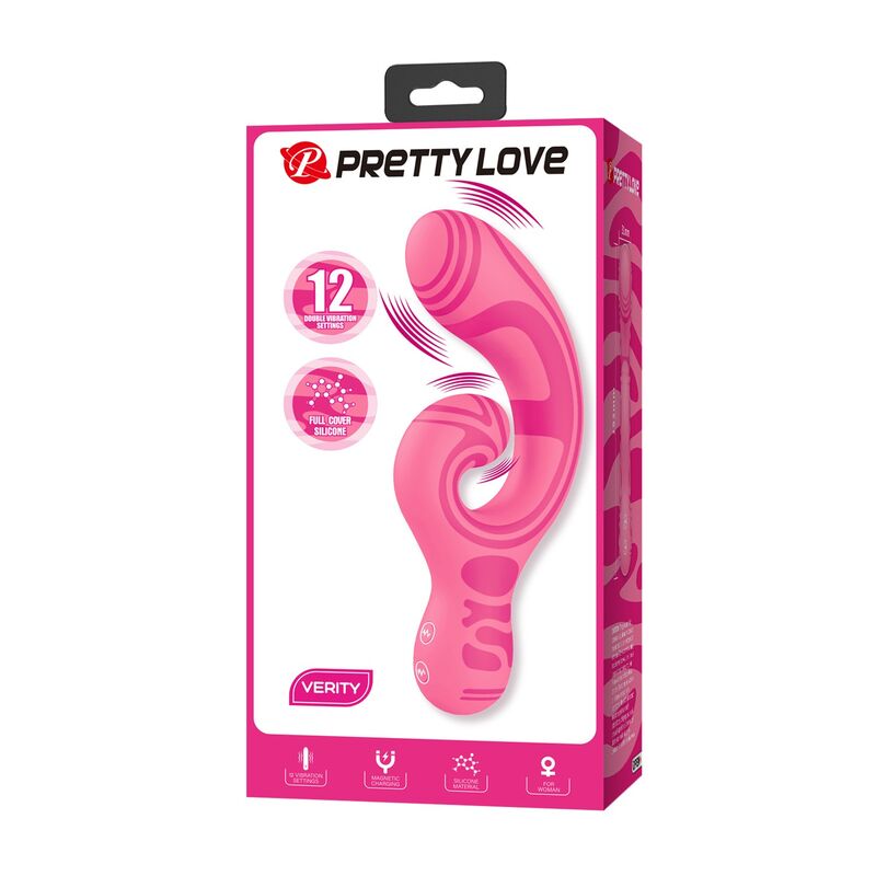 Pretty Love-Verity Massager Doppio Ricaricabile Rosa · Vibratori (immagine 7)