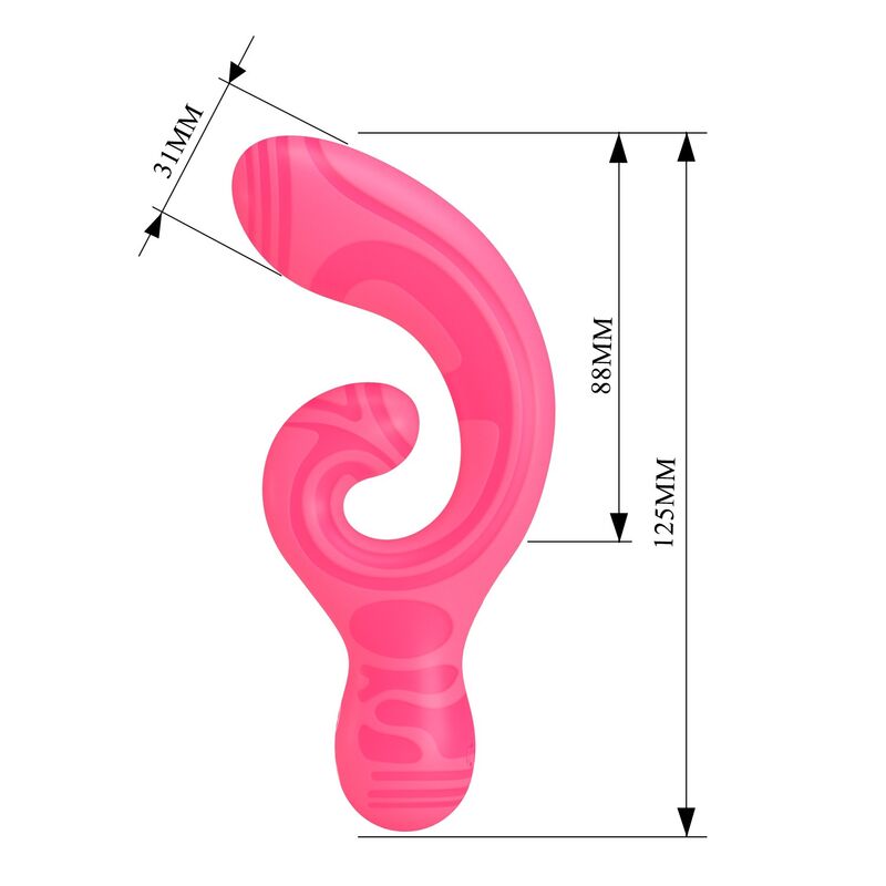 Pretty Love-Verity Massager Doppio Ricaricabile Rosa · Vibratori (immagine 9)