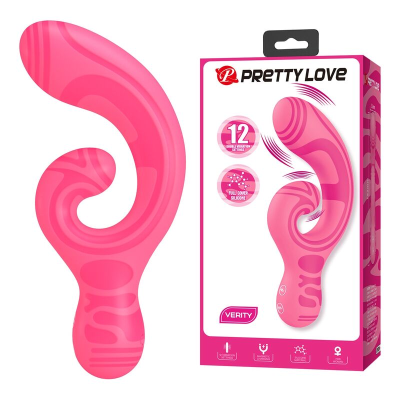 Pretty Love-Verity Massager Doppio Ricaricabile Rosa