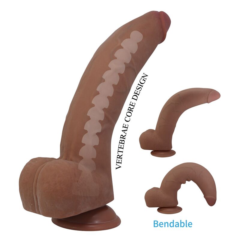 Pretty Love-Ulric Dildo Realistico Flessibile 26 cm Marrone 8 Pretty Love-Ulric Dildo Realistico Flessibile 26 cm Marrone · Dildo & Stimolatori (immagine 8)