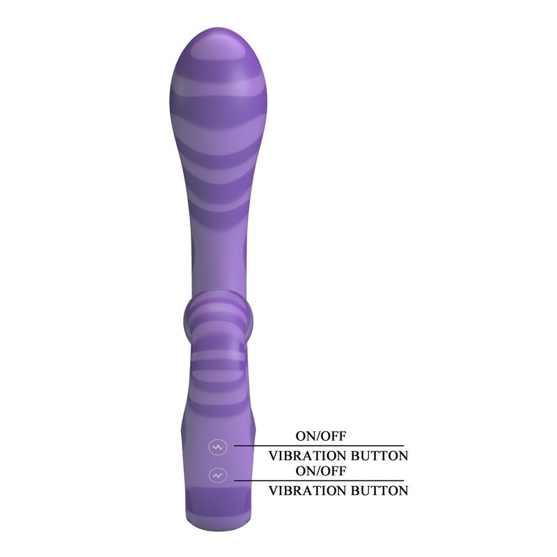 Pretty Love-Summer Vibratore Doppio con Manico 19 cm Viola · Vibratori (imaginea 3)
