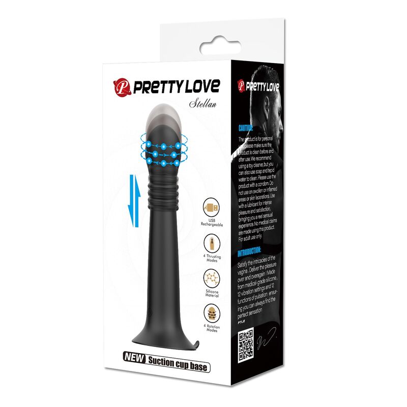 Pretty Love-Stella Massager con rotazione e spinta Nero 2 Pretty Love-Stella Massager con rotazione e spinta Nero · Vibratori (imaginea 2)