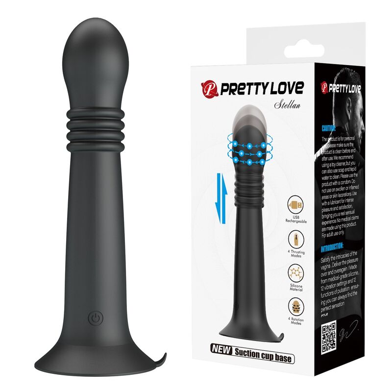 Pretty Love-Stella Massager con rotazione e spinta Nero 1 Pretty Love-Stella Massager con rotazione e spinta Nero · Vibratori