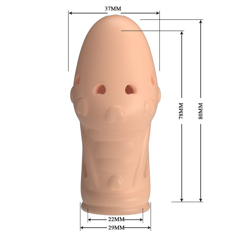 Pretty Love-Socker Guaina Textured per Pene Naturale 9 Pretty Love-Socker Guaina Textured per Pene Naturale · Anelli & Guaine per pene (imaginea 9)