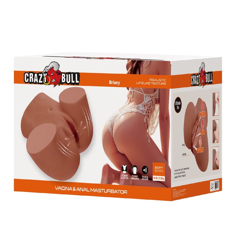 Crazy Bull-Torso Femminile Realistico Masturbazione con Vibrazioni · Masturbatori (imaginea 7)