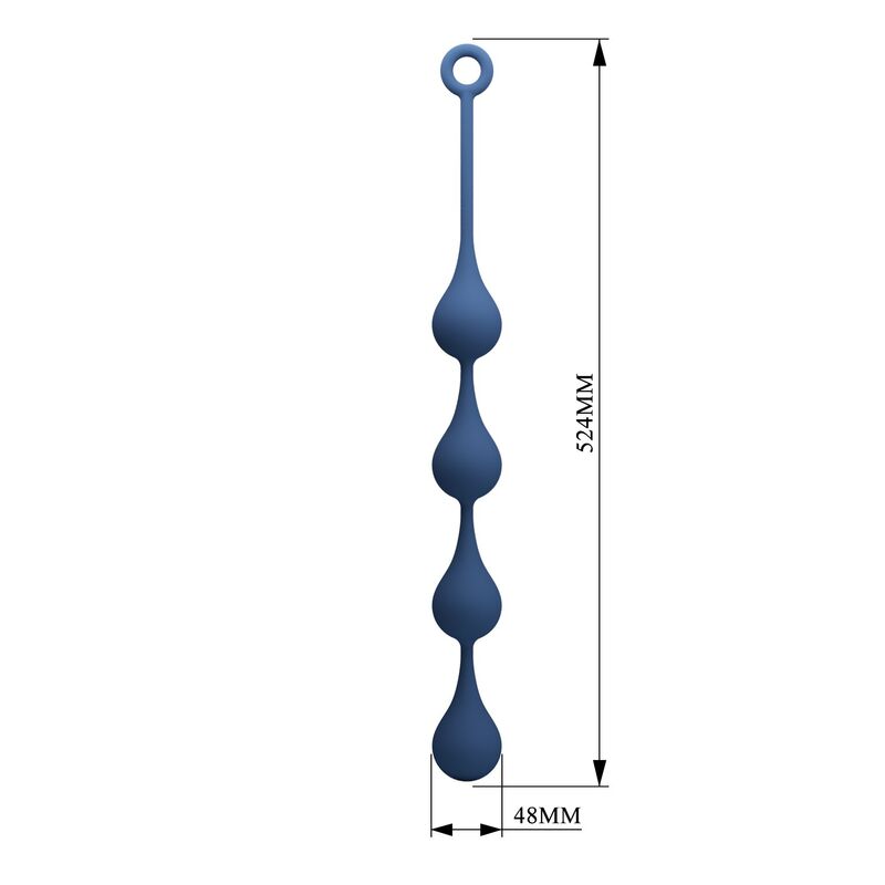 Mr Play-Palline anali Silicone Blu Taglia XL 52,5 cm · Giocattoli anali (immagine 8)