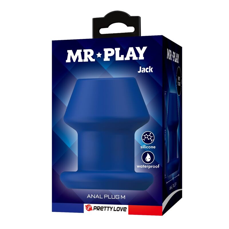 Mr Play-Jack Plug anale Vuoto Silicone Blu Taglia M 6 Mr Play-Jack Plug anale Vuoto Silicone Blu Taglia M · Giocattoli anali (imaginea 6)