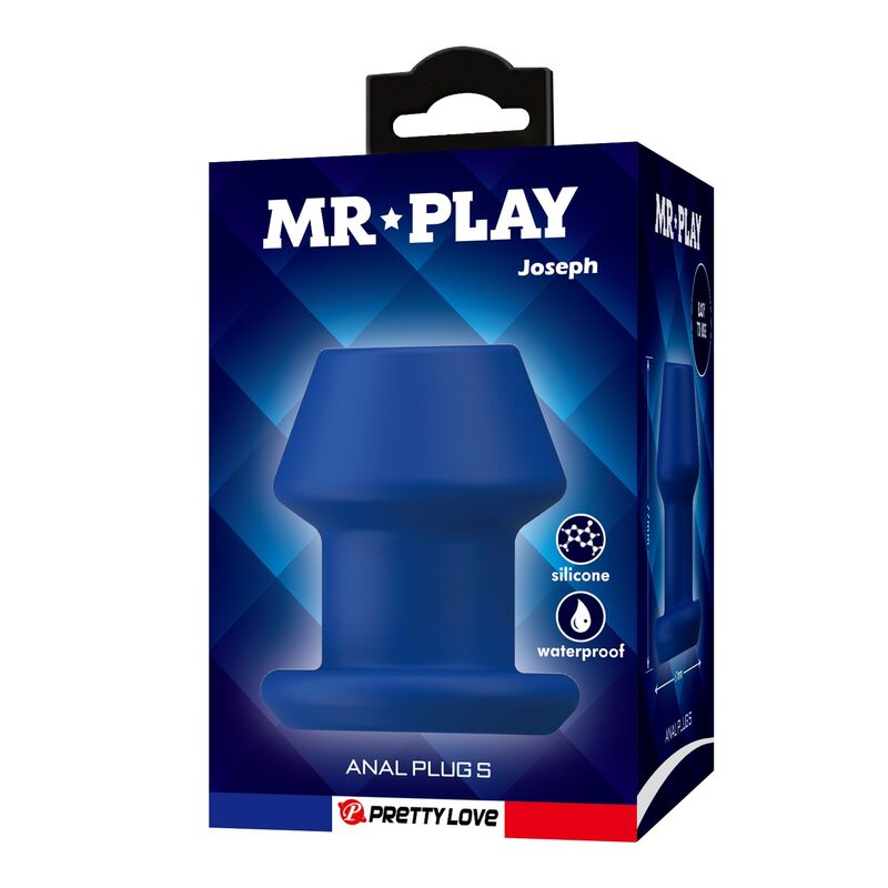 Mr Play-Jack Plug anale Vuoto Silicone Blu Taglia S · Giocattoli anali (imaginea 2)