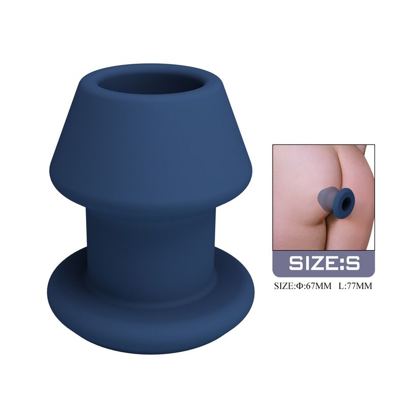 Mr Play-Jack Plug anale Vuoto Silicone Blu Taglia S · Giocattoli anali (imaginea 6)