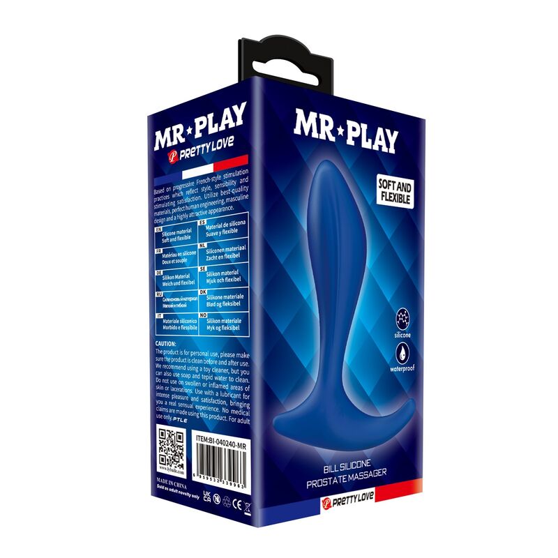 Mr Play-Massaggiatore di prostata in silicone Blu 5 Mr Play-Massaggiatore di prostata in silicone Blu · Giocattoli anali (imaginea 5)