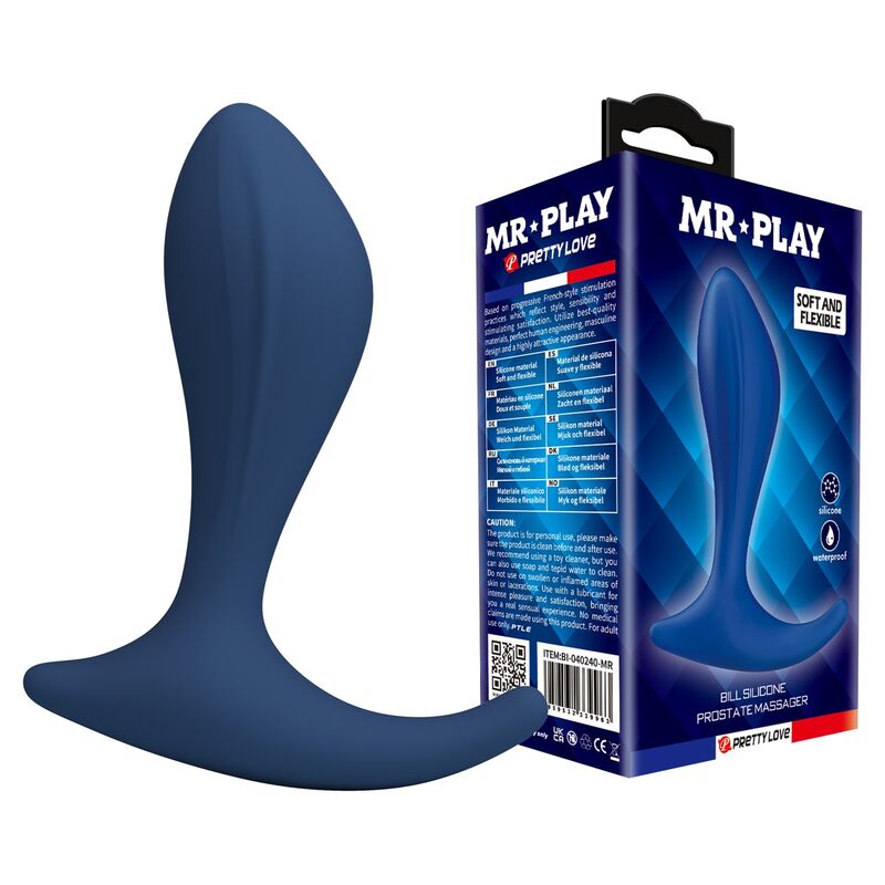 Mr Play-Massaggiatore di prostata in silicone Blu 8 Mr Play-Massaggiatore di prostata in silicone Blu · Giocattoli anali (imaginea 8)